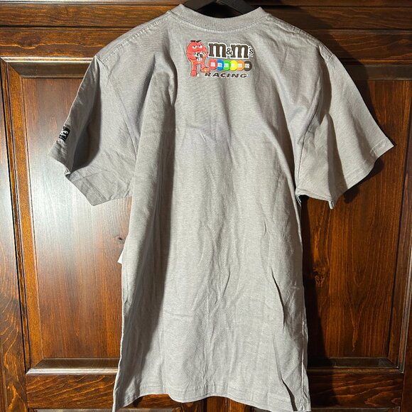 NWT Chase Authentics NASCAR Tee – #18 – M&M’s Back Graphic – Size M – Gray - Picture 2 of 4